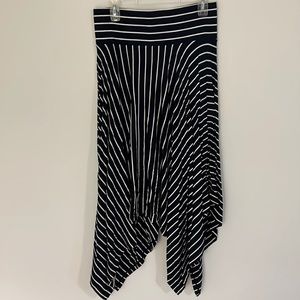 Brand new Cabi navy striped skirt